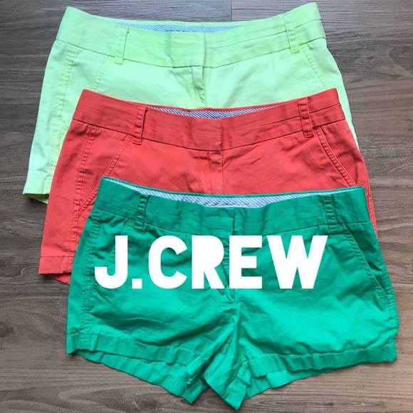 J. Crew Pants - 🍃SALE🍃J.Crew Chino 4” Shorts Size 4 (Set Of 3)